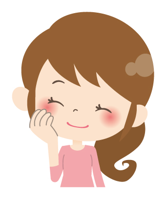 嬉しそうな女性