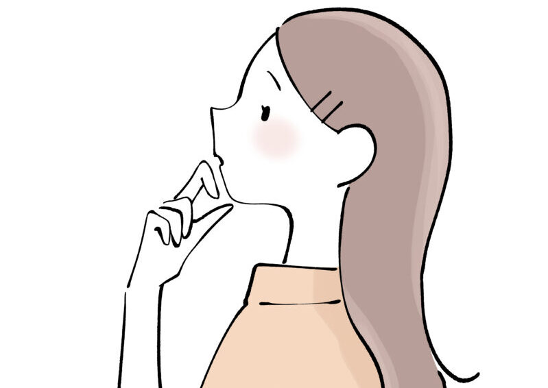 考える女性