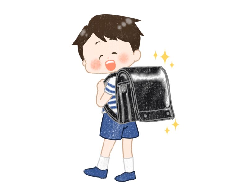 笑顔の小学生