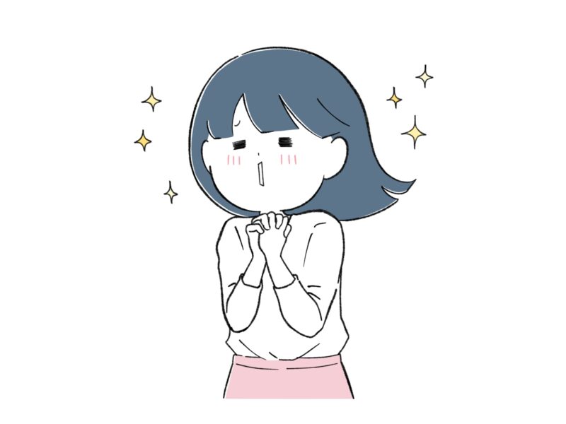 感動する女性